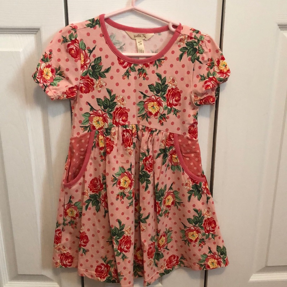 Matilda Jane floral dress with matching knee highs